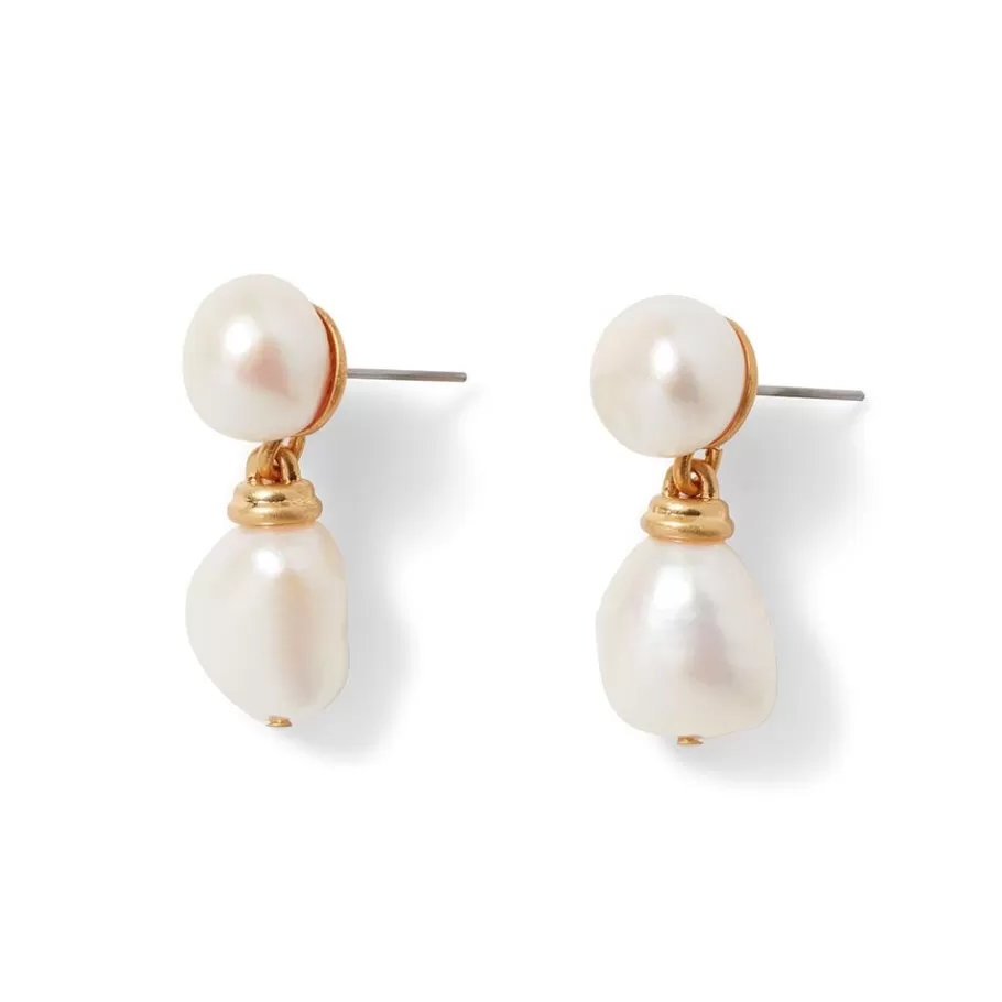 cypriot_twist_pearl_doubledrop_earrings_2.webp The Met Store Earrings*Cypriot Twist Pearl Double-Drop Earrings