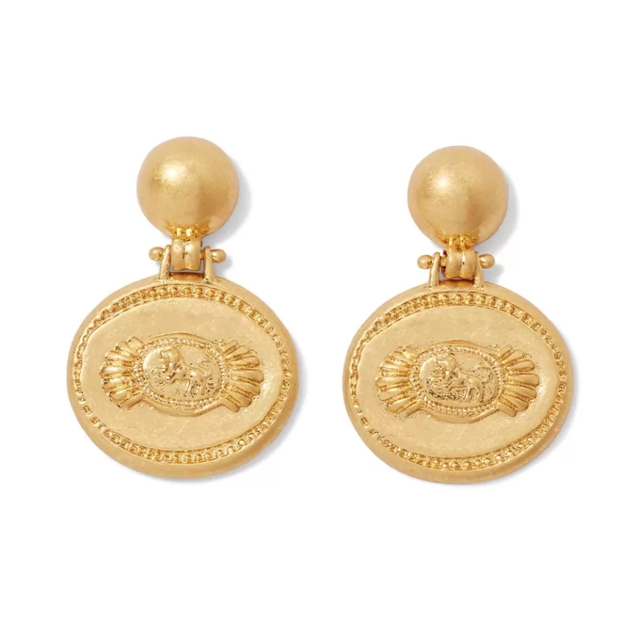 The Met Store Earrings*Etruscan Lion Drop Earrings