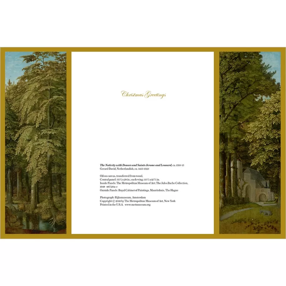 The Met Store Holiday Cards*Gerard David: The Nativity Triptych Holiday Cards