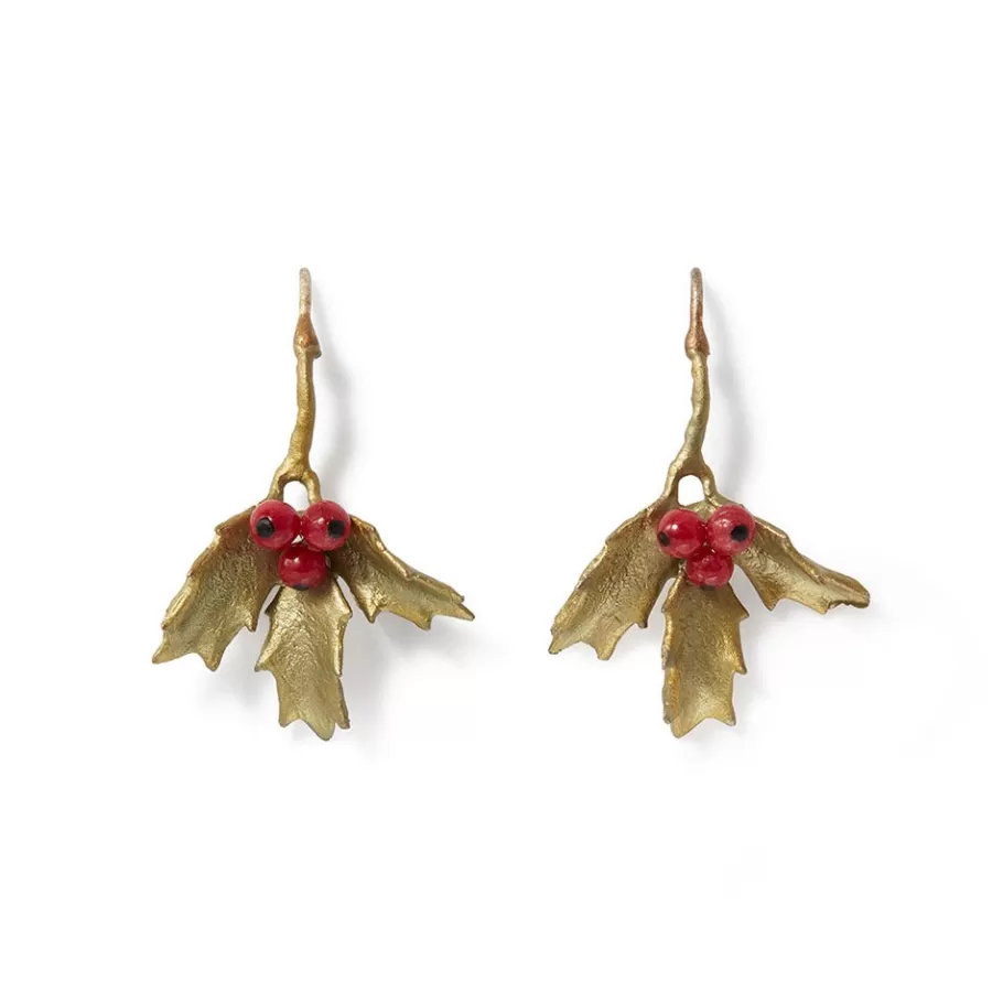 The Met Store Earrings*Holly Berry Jade Drop Earrings