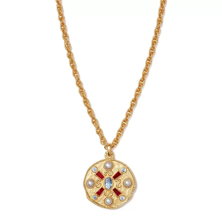 The Met Store Necklaces*Medieval Stone Medallion Pendant Necklace