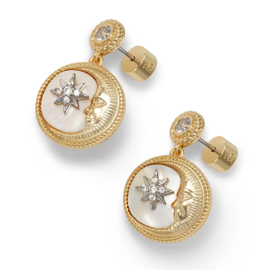 The Met Store Jewelry Sets*Spanish Day and Night Magnifier Pendant Necklace and Moon Drop Earrings Set
