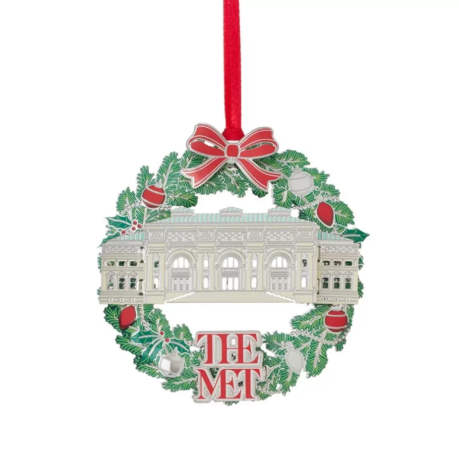 The Met Store Ornaments*The Met Facade Wreath Ornament